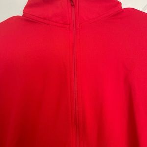 Nike pro dri fit 1/4 zip running sweatshirt, red, size small